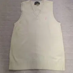 EAST BOY Vネックスクールベスト ベージュ色