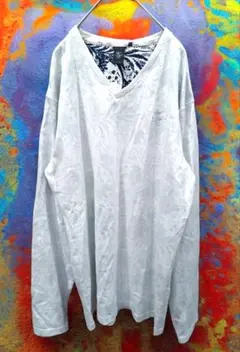 新品 Karl Kani カールカナイ◆長袖Tシャツ リゾート 花柄裏プリント