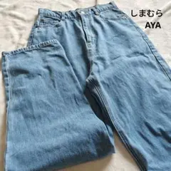 しまむら　AYA　ブルー　デニムパンツ　64-89　中古品のサムネイル