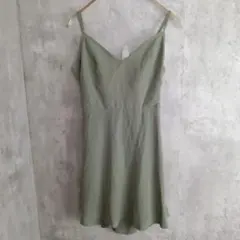 【フォーエバー21】背中ざっくりキャミソールチュニック丈トップス　M