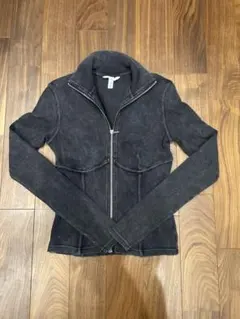 ダークグレー スエード風 ジャケット