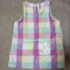 チェック柄エプロン