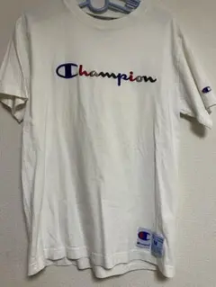 Champion チャンピオン 刺繍ロゴ Tシャツ ホワイト Mサイズ