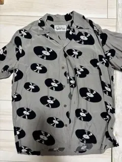 wacko mariaレコード柄アロハシャツ XLサイズ 希少サイズ】WACKO MARIA アロハシャツ レコード XL 紺色 即完