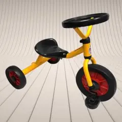ボーネルンド ウィンザー　ペリカン三輪車 丸ハンドル 黄色 1歳半頃のサムネイル
