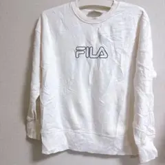 FILA ホワイト スウェット S