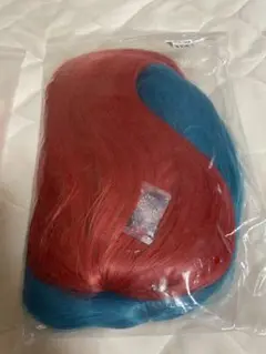 赤　セミロング　ウィッグ　コスプレ　ハロウィン