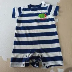 はらぺこあおむしのストライプロンパース 70サイズ