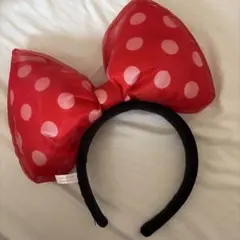 ディズニーリボンカチューシャ赤