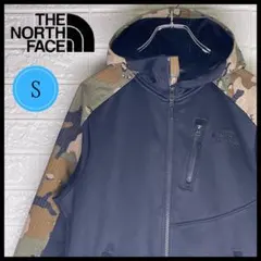 【24時間以内　匿名発送】ザノースフェイス　ジップアップパーカー　黒　Sサイズ