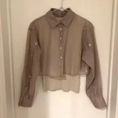 snidel シア-ブラウス　ニット付き