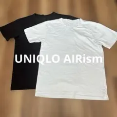 UNIQLO AIRism Tシャツ S ２枚セット　ブラック　ホワイト