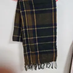 チェック柄ウールストール