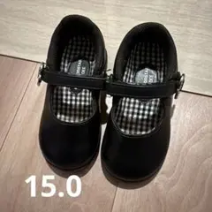 ムーンスター　女の子　フォーマル　幼稚園　黒　15.0