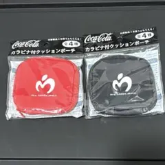 ミセスグリーンアップル　カラビナ付きクッションポーチ　コカコーラ