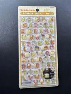 ポムポムプリン アルファベットシール ボンボンドロップ正規品