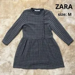 ZARA チェックワンピース　Mサイズ　ザラ