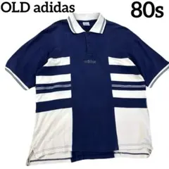 80's 90's adidas デサント 日本製 ポロシャツ ネイビー L O - メルカリ