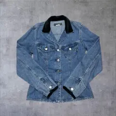 GUESSゲスGジーンズGジャンベロア短丈鬼フェードスレアタリL