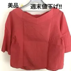 【FREDY】 【フレディ エミュ】【美品】ボートネック半袖トップスのサムネイル