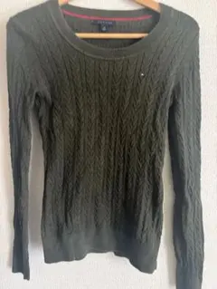 トミーフィルフィガー　グリーン　ニット