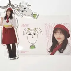 櫻坂46 松田里奈 櫻坂カフェ アクリルキーホルダー ステッカー