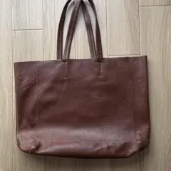 本革レザートートバッグ ブラウンのサムネイル