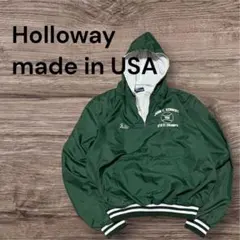 90s USA製 Holloway ナイロンアノラックXL緑短丈グリーンのサムネイル