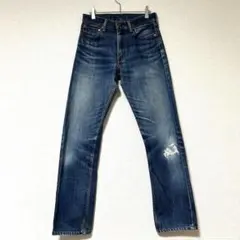 【極上の縦落ち】90s 日本製 リーバイス 505 クラッシュ デニム J38