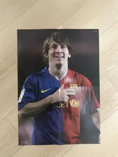 サッカーミニポスター　リオネルメッシ　バルセロナ&アルゼンチン