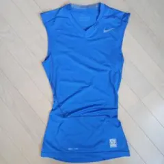 NIKE PRO COMBAT ノースリーブシャツ ブルー Sサイズのサムネイル