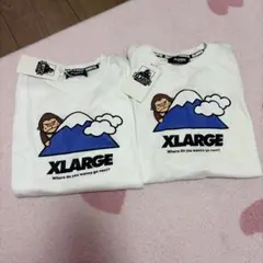 XLARGE ホワイト Tシャツ 130 2枚セット　新品未使用タグ付き