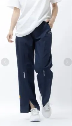 Reebok✖️Romantic Crown ネイビー スリット入りパンツ 2XO