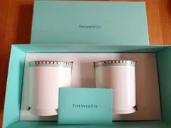 Tiffany & Co. プラチナブルーバンドマグ 2個セット