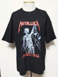 【XXXLサイズ】メタリカ　スタチュー　ブラック　Tシャツ　半袖　ロックバンド