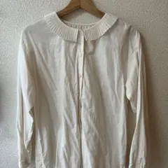 sm2 襟フリルシャツ　フリー