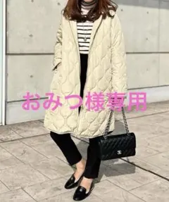 Emma Taylor 3way キルティングコート　ライトベージュ　36サイズ