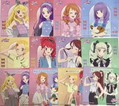 アイカツ！　アニメイトフェア　特典　ステッカー　コンプセット
