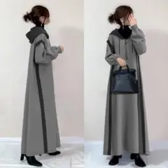 トレンチワンピース ロングワンピース