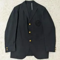 ✨極希少 J.PRESS × YALE シアサッカー 紺ブレ 金ボタン 刺繍 Lのサムネイル