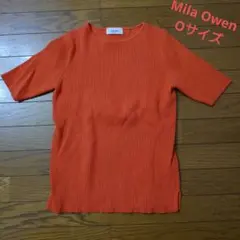 Mila Owen リブニット 半袖 オレンジ 0サイズのサムネイル