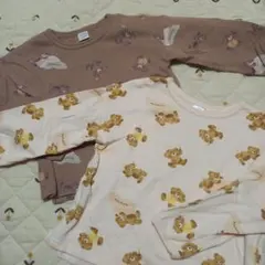 美品 フタフタ フタくま フタクマ トップスセット 姉妹兄弟お揃い110 100