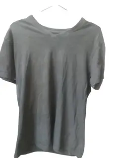 ブラック Vネック Tシャツ サイズL