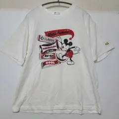 Disney ディズニーミッキーマウスプリントTシャツ　Lサイズ