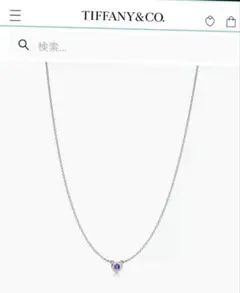 167 美品 ティファニー ネックレス バイザヤード タンザナイト