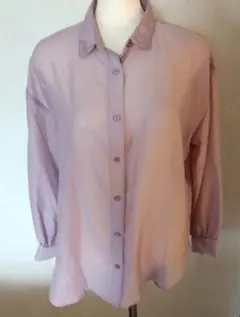 未使用　honeys C.O.L.Z.A パープル 長袖シャツ　シアー