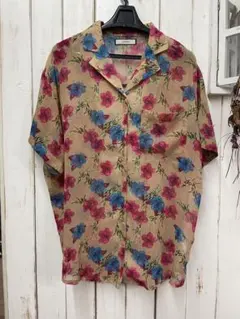 【jouetie】ハイビスカス柄シアーアロハシャツのサムネイル
