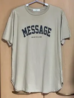 Samansa Mos2 blue プリントTシャツ