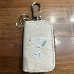 スヌーピー キーケース ベージュ
