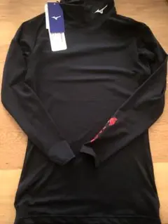 新品タグ付き　Mizuno ハイネック長袖シャツ M ブラック